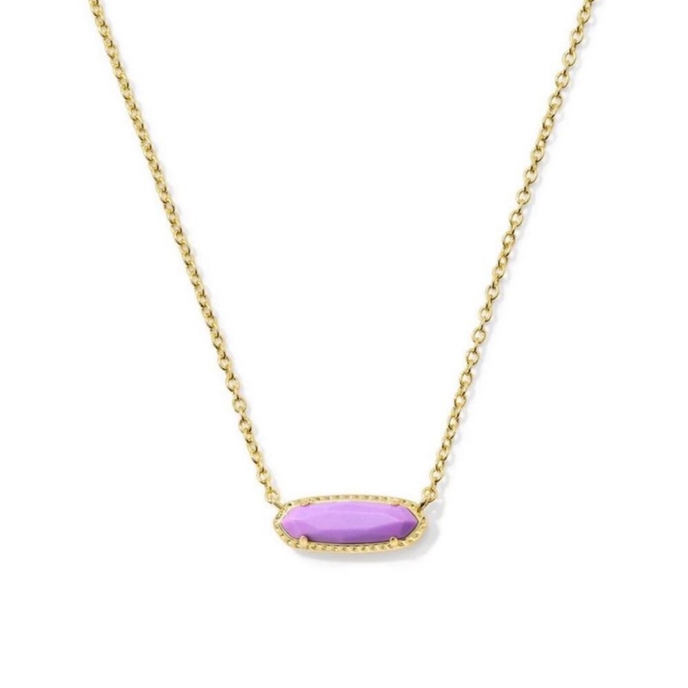 Kendra Scott Gold and Lavender Necklace new - Picture 1 of 5